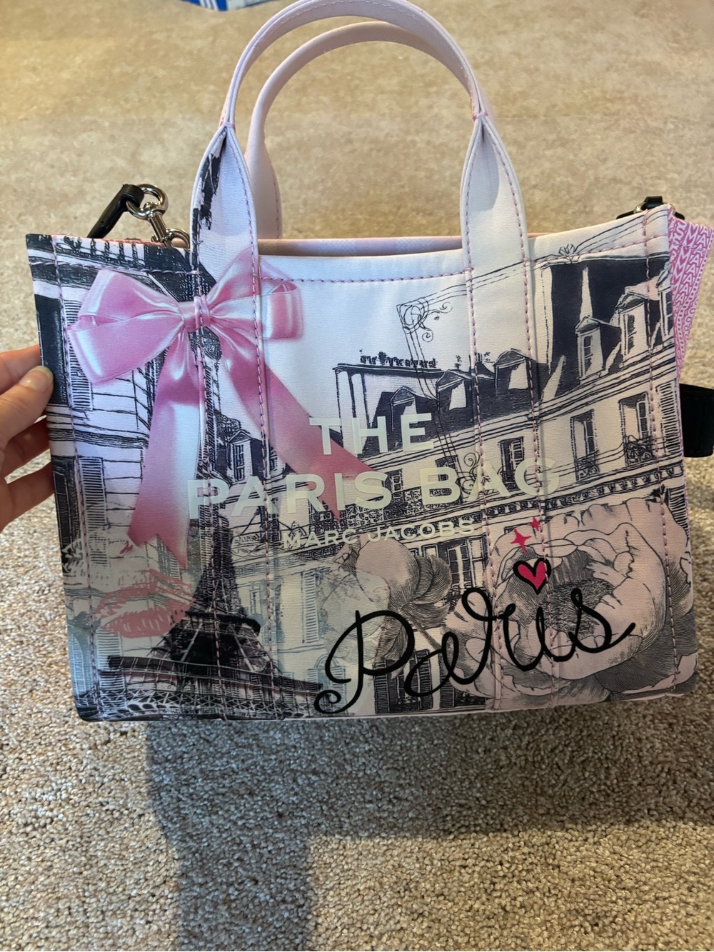 Marc Jacob’s Paris Graphic Pink Tote Bag
